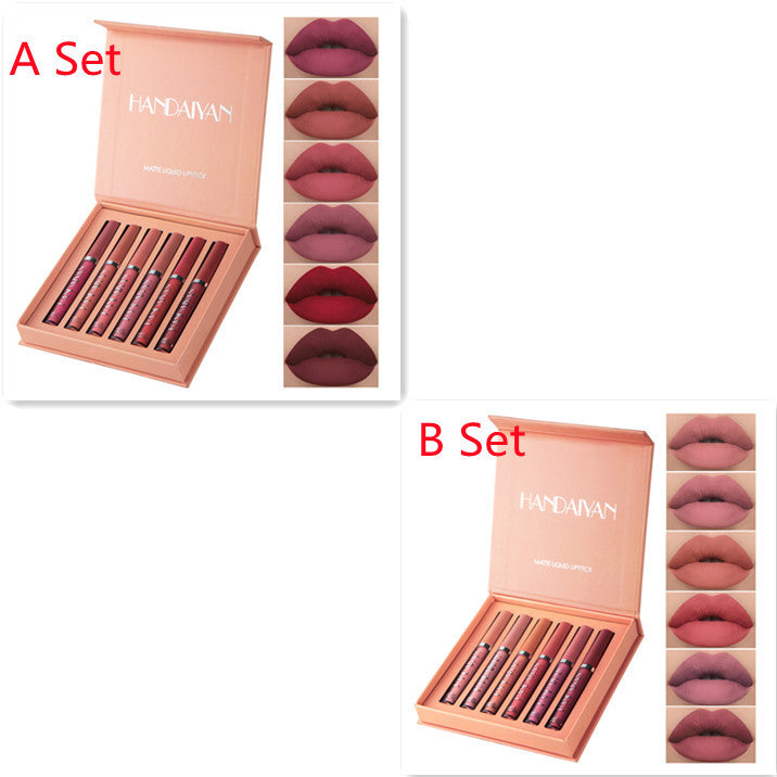 Matte Lip Glaze Liquid Lipstick Mini Tube Lip Gloss Waterproof Non-Stick Cup Lip Gloss Genuine Matte Lip Glaze Liquid Lipstick Mini Tube Lip Gloss Waterproof Non-Stick Cup Lip Gloss Genuine